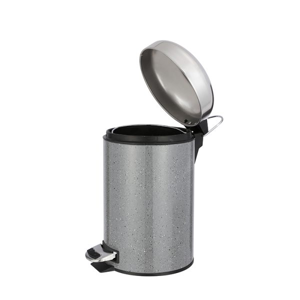 Monaco Marble Painting Pedal Bin With Arch Lid